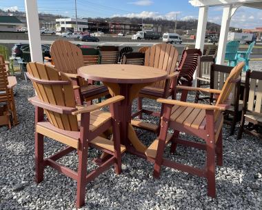 Poly Pub Table and Pub Chairs from Pine Creek Structures in Harrisburg, PA